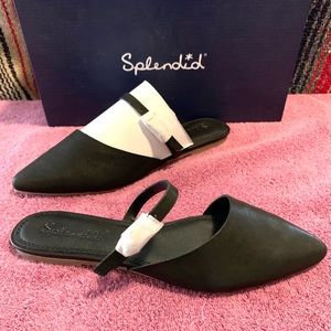 Splendid Latisha Flats - Black flat mule pointed toe size 7.5 NEW IN BOX